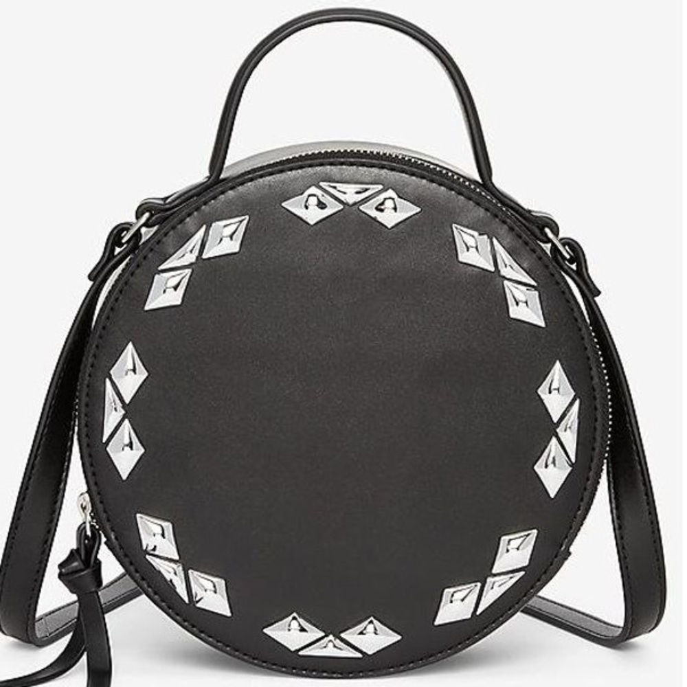 Express Circle With Silver Diamonds Crossbody Bag - image 2